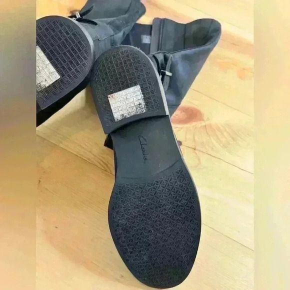 Clark’s Collection Camzin Branch Riding Buckle Detail Leather Comfortable  Boots - Picture 12 of 14